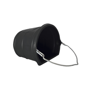 Black Rolled Lip Water Bucket 