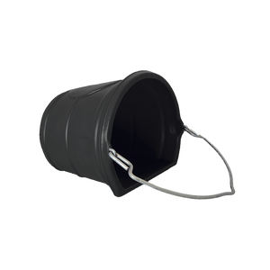 Black Rolled Lip Water Bucket