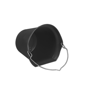 Black Turned Lip Water Bucket