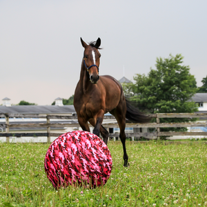 Horse with Pink Camo Pattern Mega Ball Cover