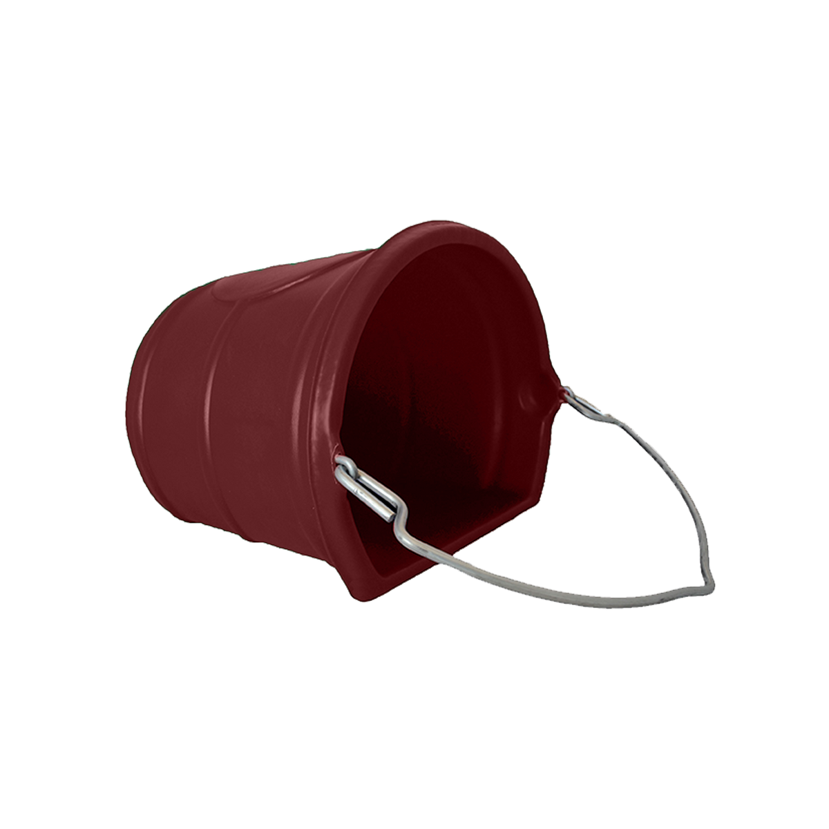 Maroon Rolled Lip Water Bucket 