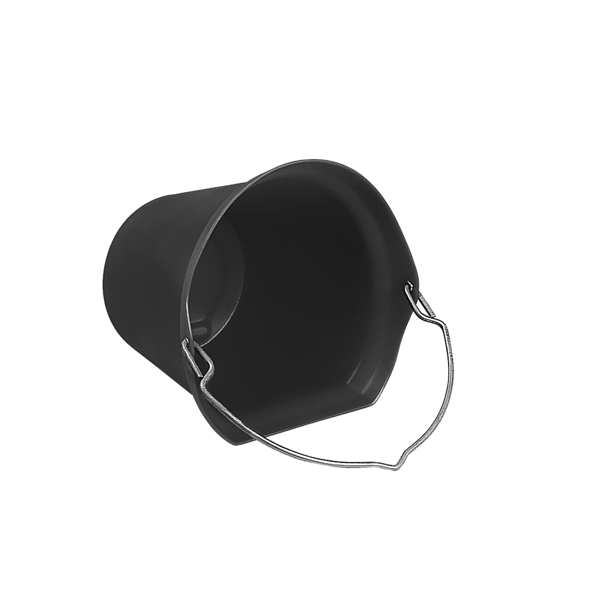 Black Turned Lip Water Bucket