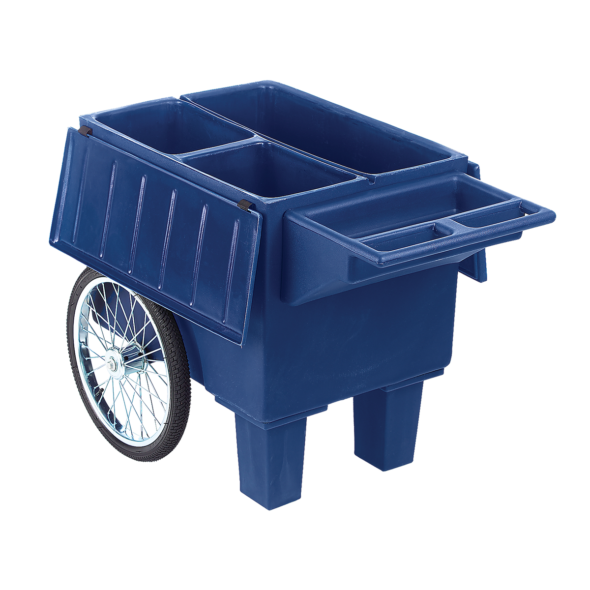 Blue Feed Cart w/ wheels