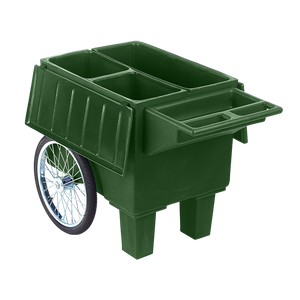 Green Feed Cart w/ wheels
