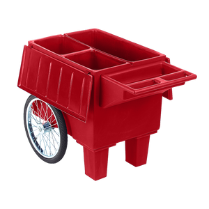 Red Feed Cart w/ wheels