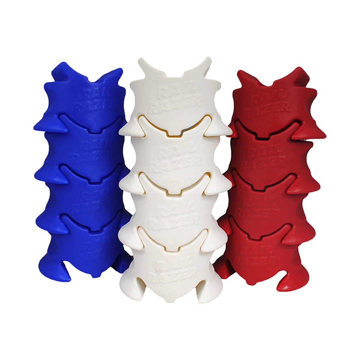 Blue, Red and White Rail Razers